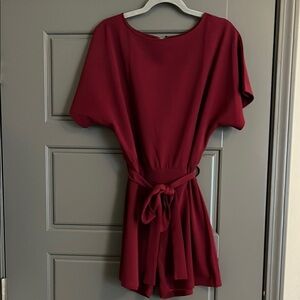 Elegant Burgundy Romper